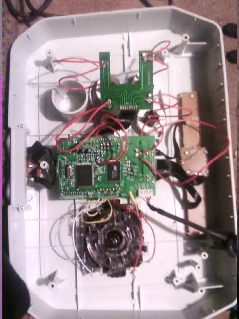 it has a sanwa stick with sanwa buttons wired to the pcb. - See this image on Photobucket.