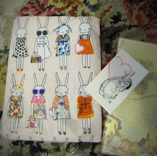 2010 diary from Morning Glory, Fifi Lapin cosmetic bag, Luella-inspired bat pin @ Le Blog de Sushi