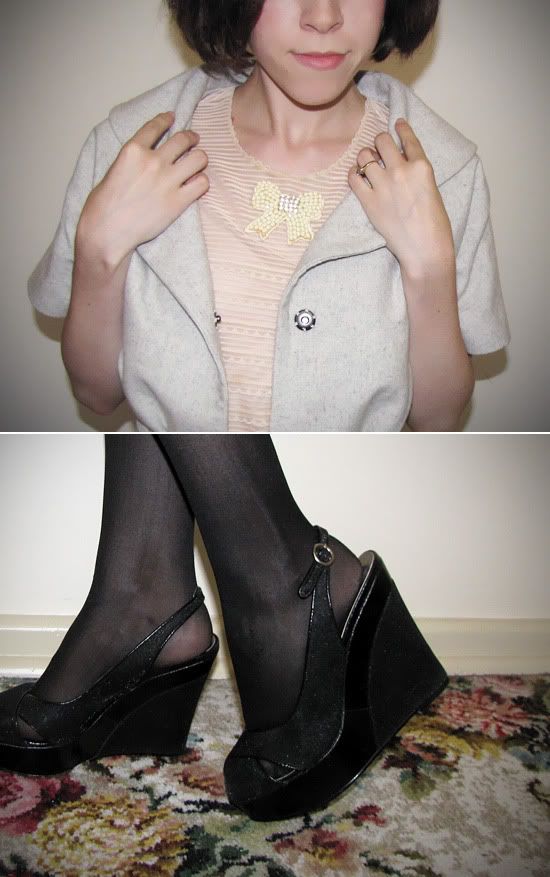 Schuh D&G inspired slingback wedges outfit @ Le Blog de Sushi