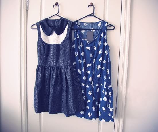 Topshop Miu Miu inspired dress and Zara cat print dress @ Le Blog de Sushi