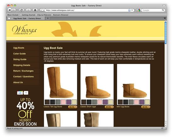 ugg us website