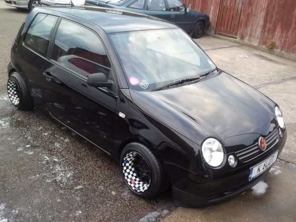 this is my mates slammed lupo he did the wheels him self