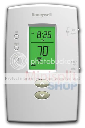 Honeywell Pro 2000 1 Heat Cool Programmable Thermostat  