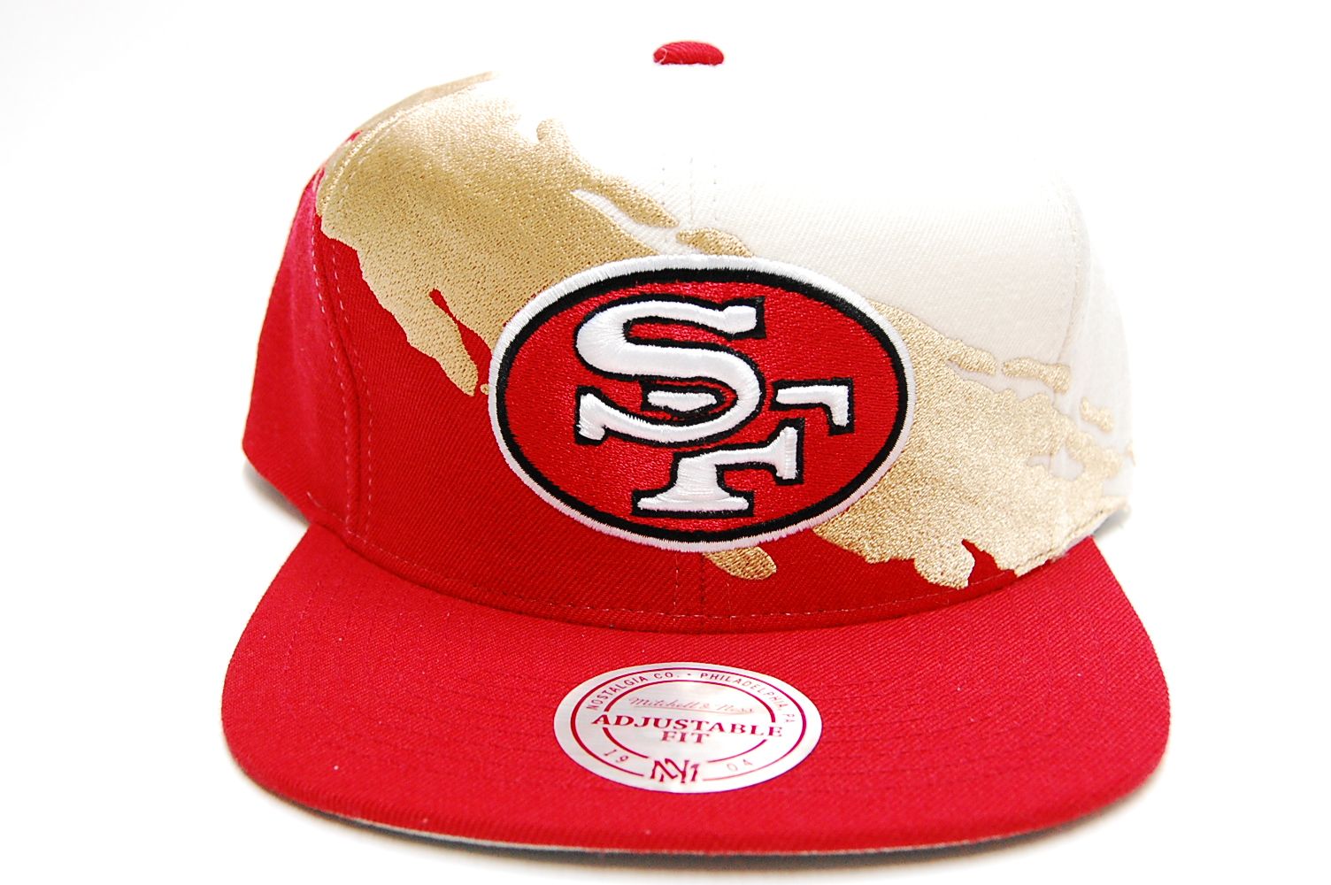 San Francisco 49ers Paintbrush Snapback NHL Hockey Mitchell & Ness Hat 