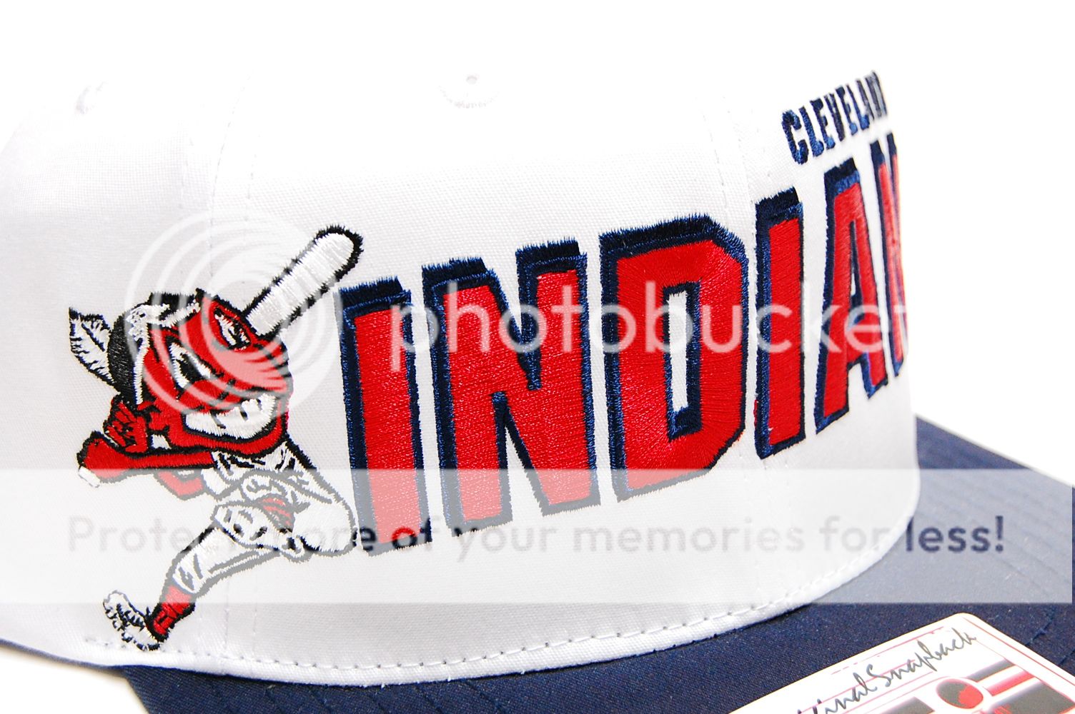 Cleveland Indians White Snapback MLB American Needle Hat Mens  