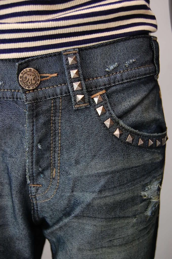 MEK Jean Brussels Boot Cut Studded Mens denim Size 32  